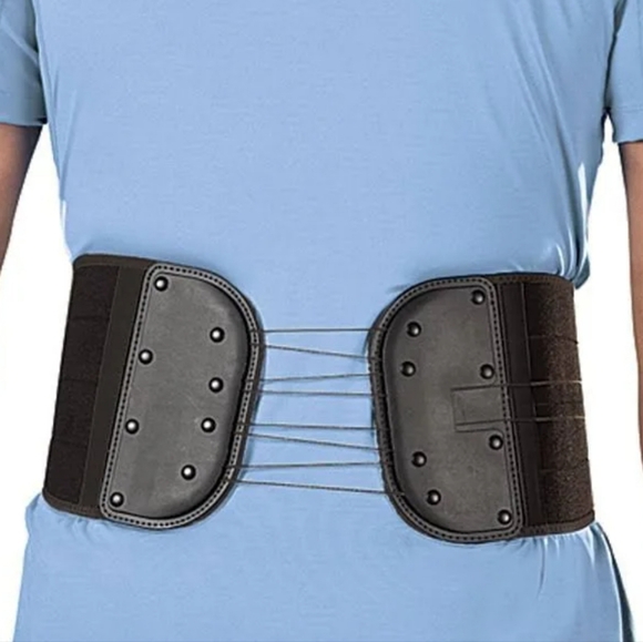 Mueller Green Adjustable Lumbar Back & Abdominal Support Brace, One Size - Picture 4 of 10